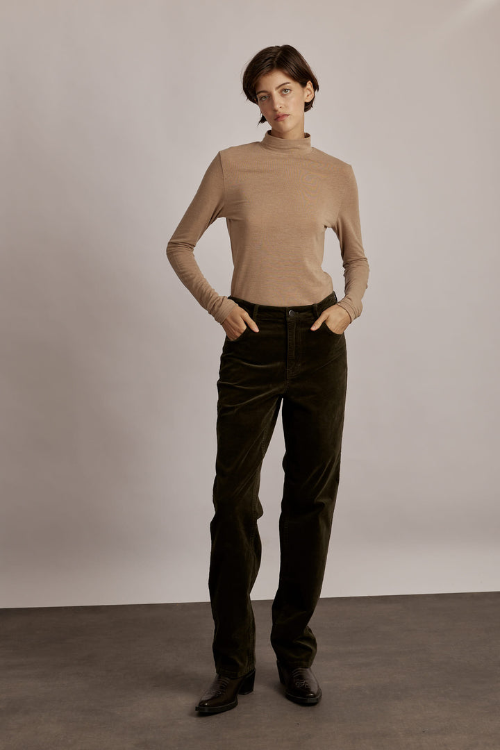 Alex Velvet Pant Green