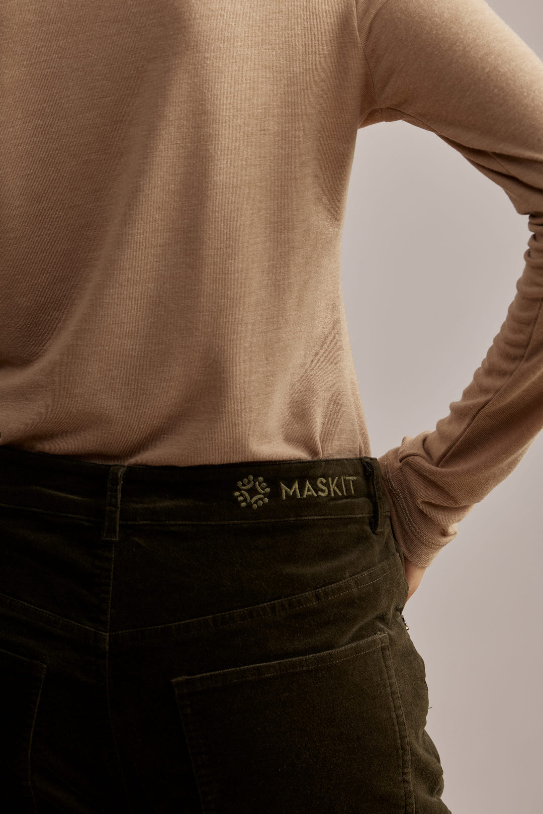 Alex Velvet Pant Green