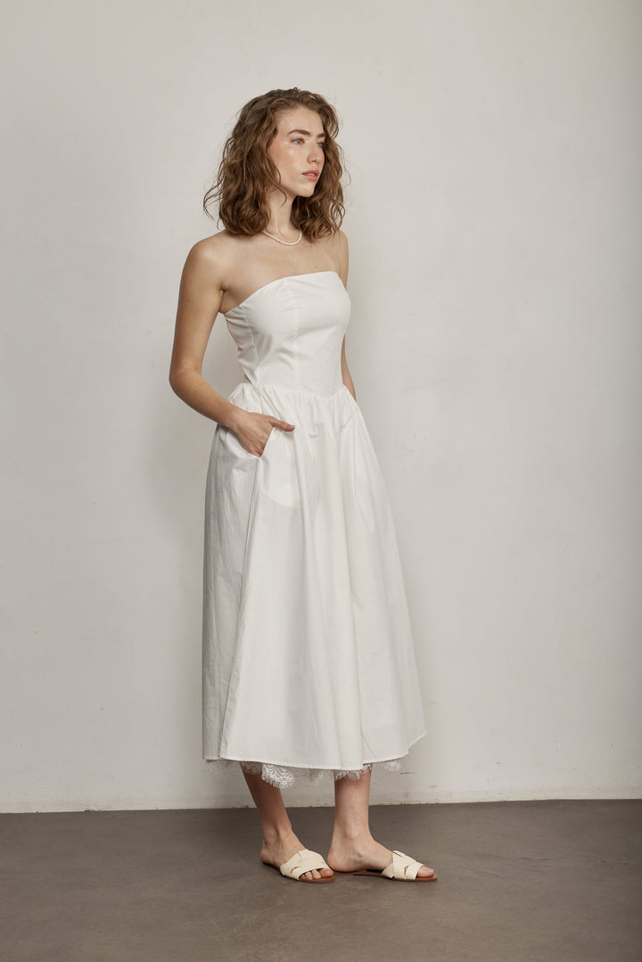 Mareva Dress White