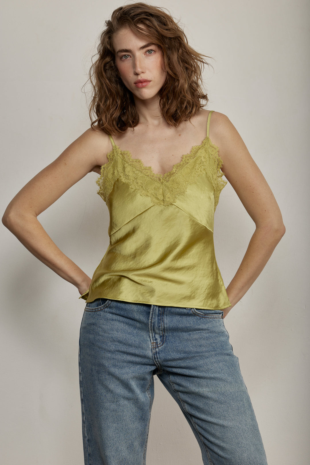 Lacy Tank Lime