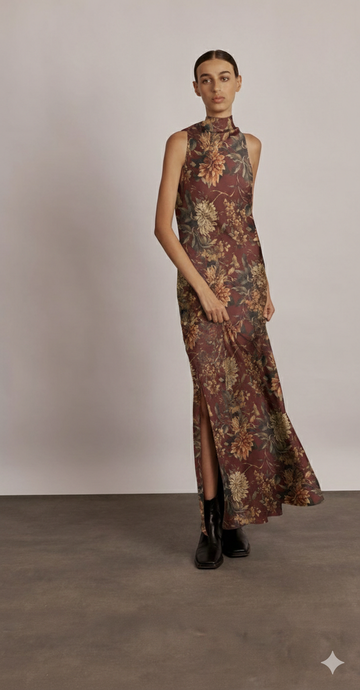 Monica Dress Burgundy