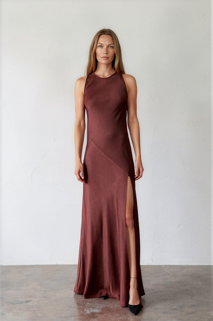Abbie Dress Burgundy