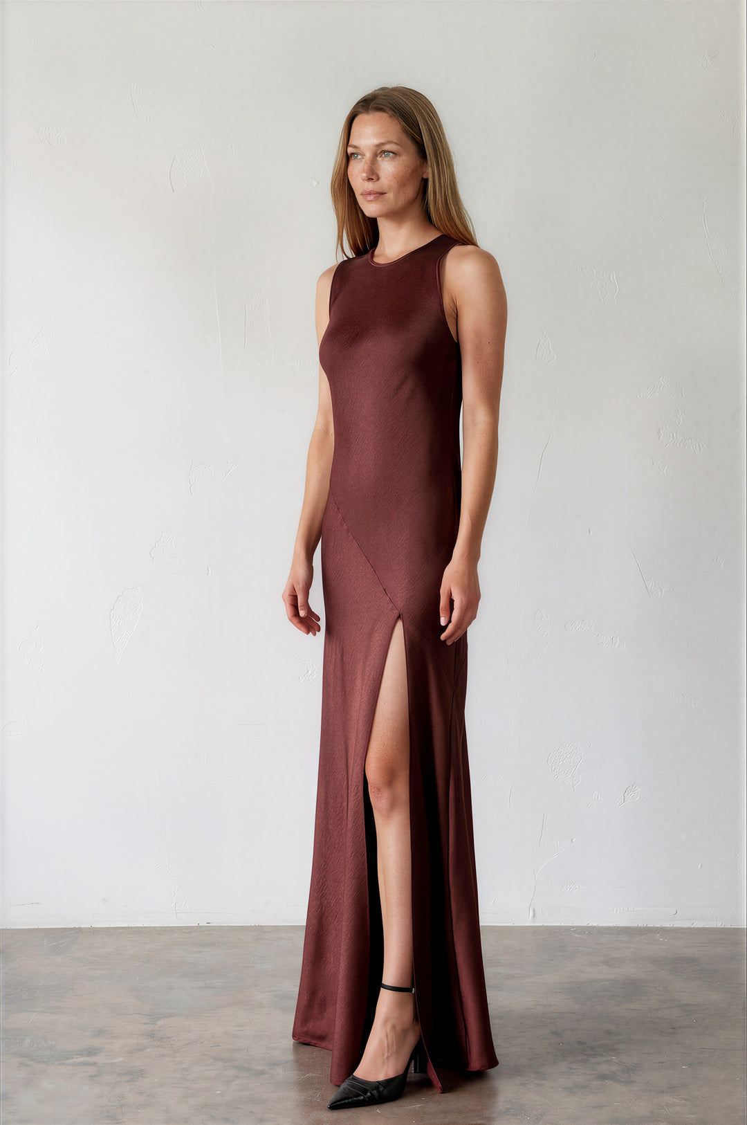 Abbie Dress Burgundy
