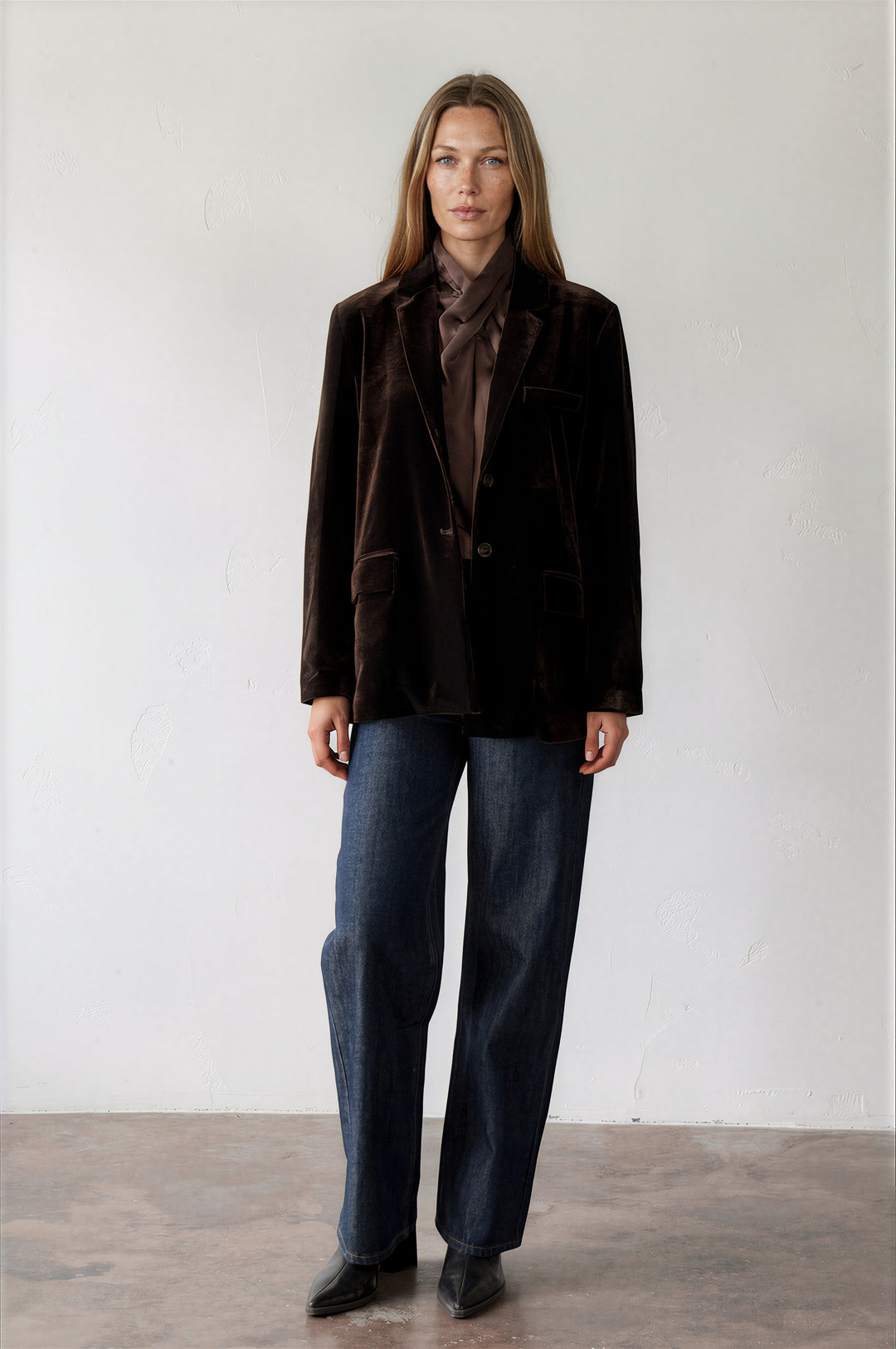 Luli Velvet Jacket Brown