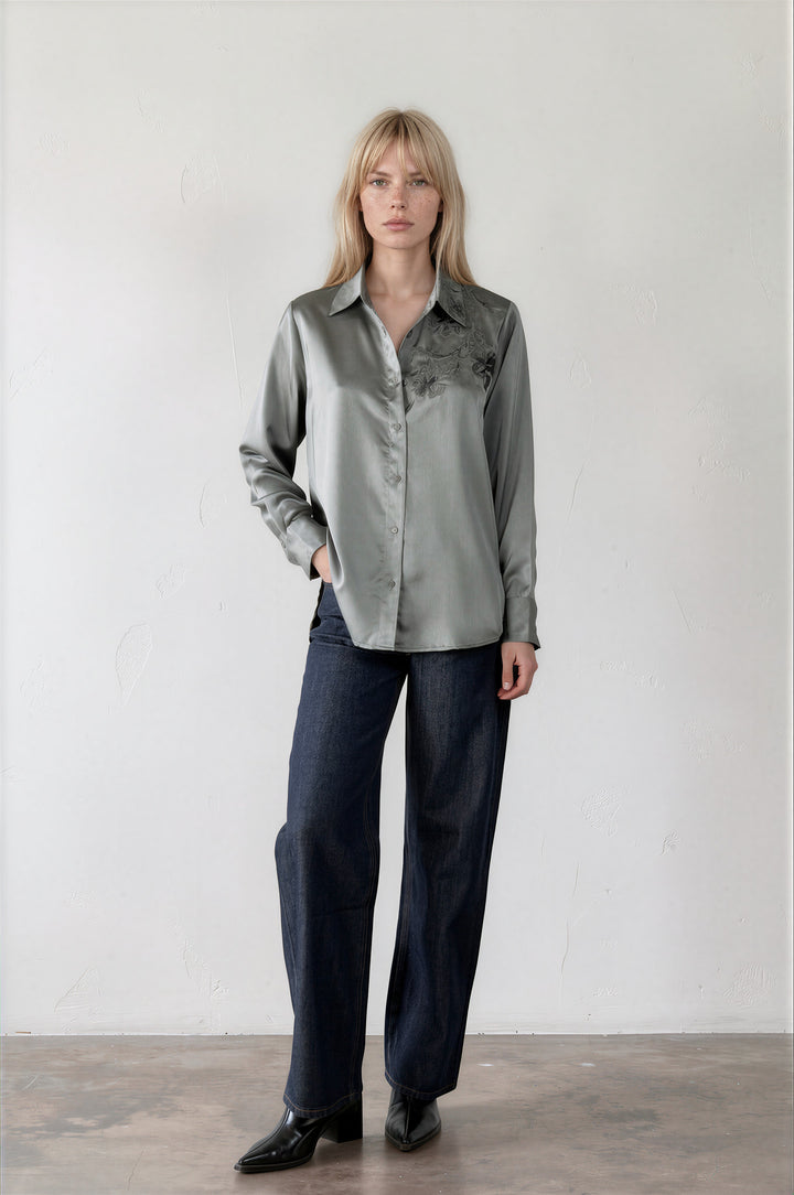 Amber Top Grey