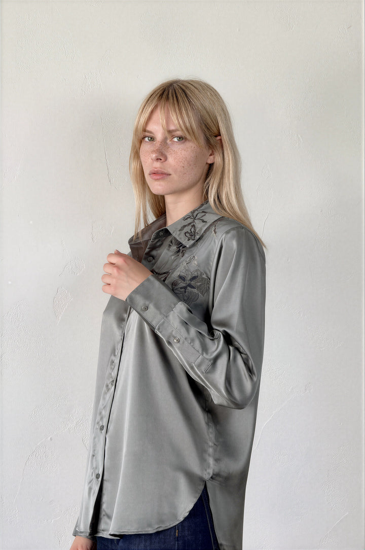 Amber Top Grey