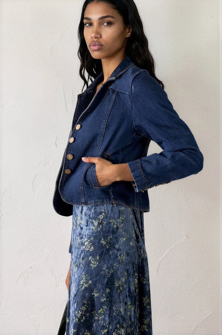 Kaya Jacket Raw Blue