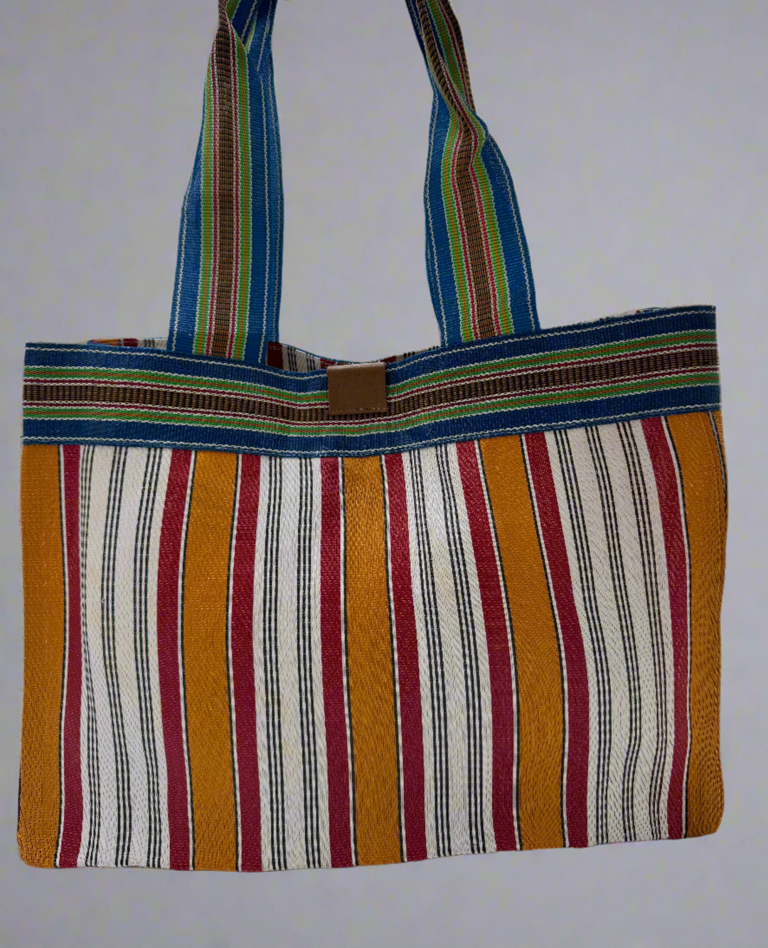 JACKY SHOPPER BAG ORANGE&BLUE