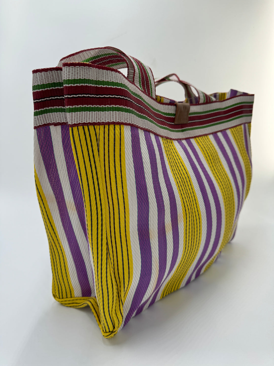 JACKY SHOPPER BAG YELLOW&PURPLE