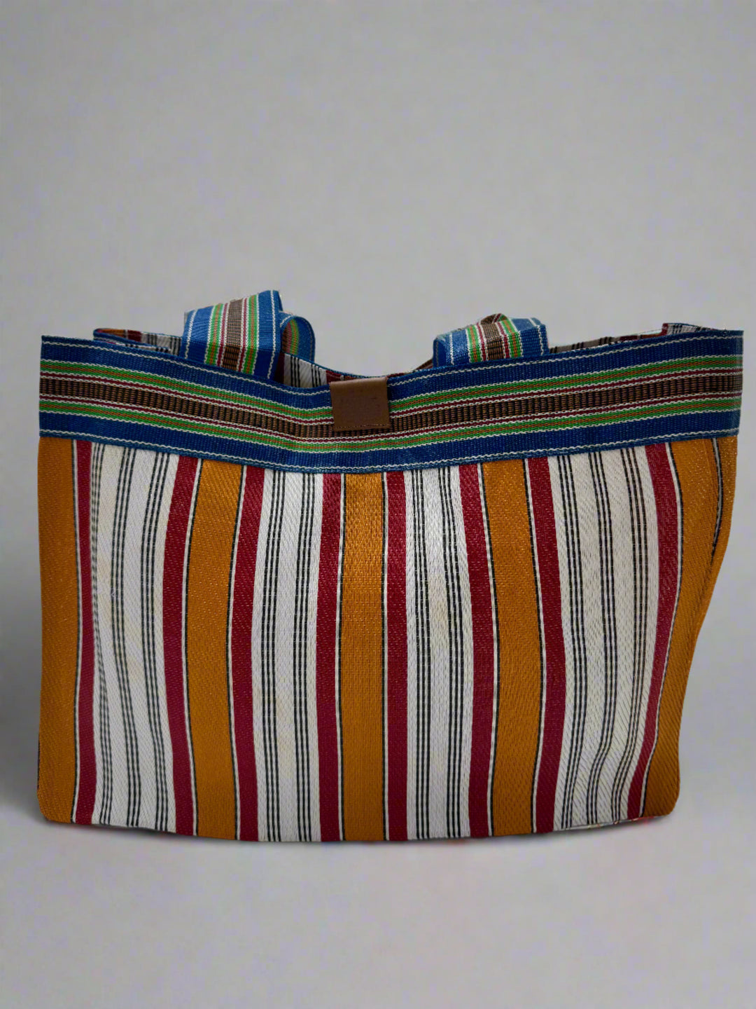 JACKY SHOPPER BAG ORANGE&BLUE