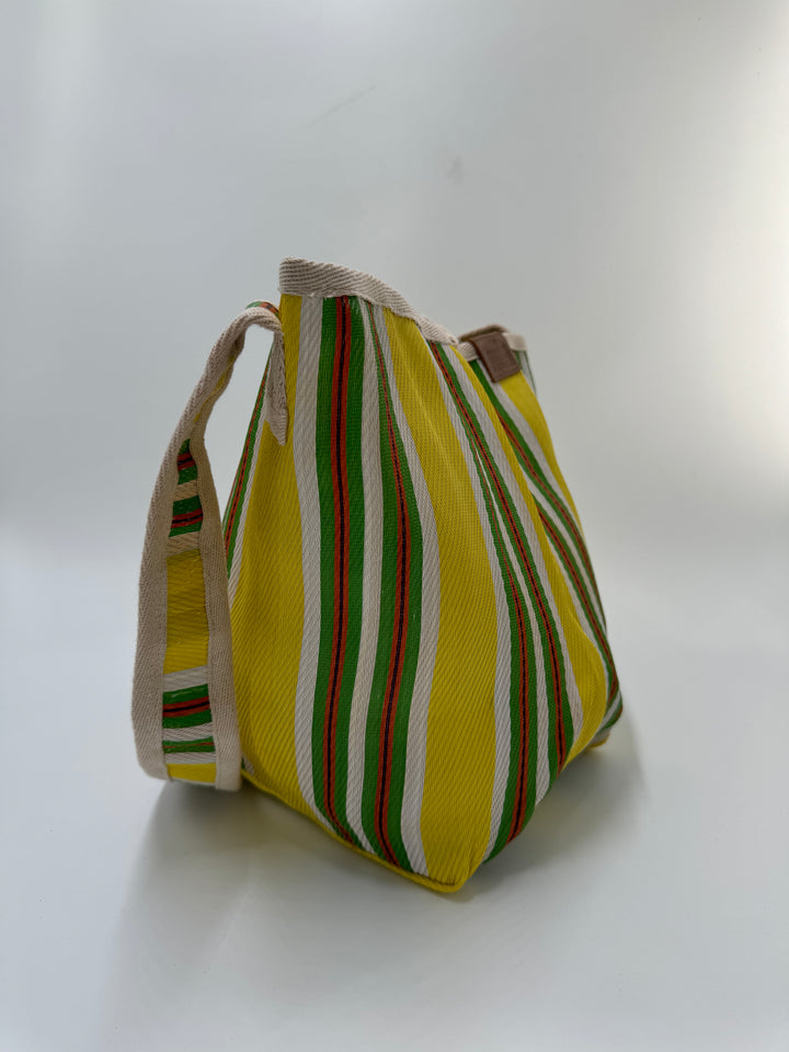 BRIGGITE SACK BAG GREEN&YELLOW