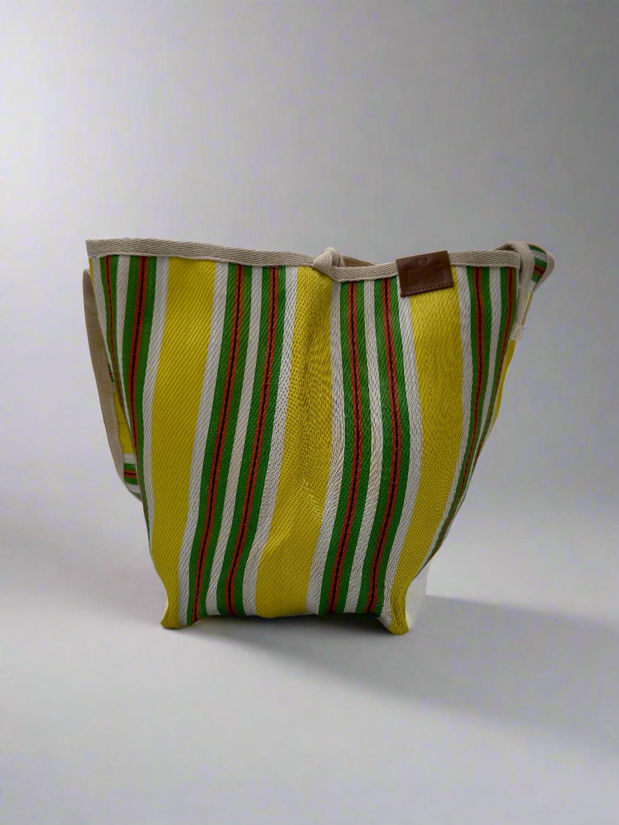 BRIGGITE SACK BAG GREEN&YELLOW