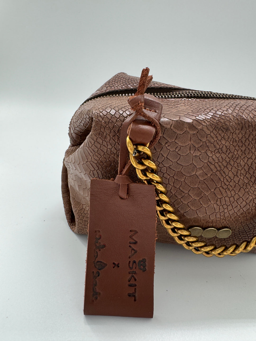 MASKIT X NETA SADE BELL BAG BROWN