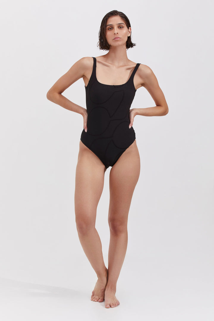 MASKIT X GOTTEX SUNSET ONE PIECE BLACK